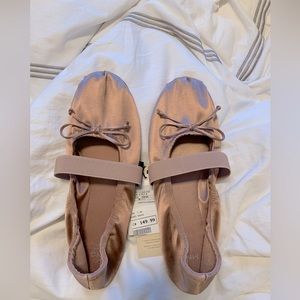 Mango blush satin ballet flats - EUR 37